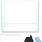 Allcolor Ultra Clear Rimless Aquarium Tank (7Gal – Top Glass Canopy) – 2-22 gallons.