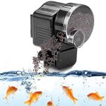Automatic Food Feeder Timer Black for Home Aquarium Fish Tank