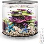 Tube 35 Aquarium – 9.2 Gallon, White with MCR Light.