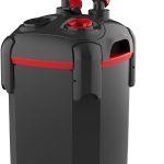 Bykaeler Canister Filter: External Fish Tank Filter with Media and Spray Bar (225GPH-UV)