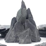 CFKJ Natural Slate Stone Rocks, 5-7 inch for Aquascaping