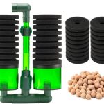 DaToo Aquarium Sponge Filter: Quiet Submersible Bio Sponge Filter with Extras