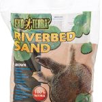 Exo Terra 10-Pound Dog Riverbed Sand, Brown, for Small Breeds.