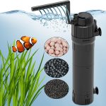FUMAK Aquarium Filter: Internal Power Filter with 3-Stage Filtration for 40-120 Gallon Tanks
