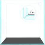 Fzone Nova Clear Ultra-White Rimless Fish Tank (S45-W30)