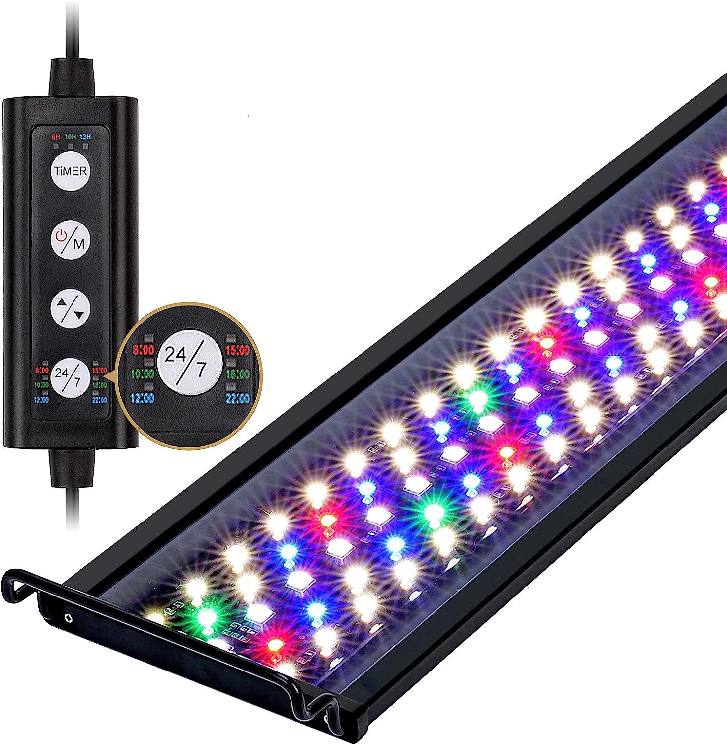 Hygger 14W LED Aquarium Light with 24/7 Lighting, DIY Mode, and Timer