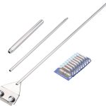 Katfort Aquariums Glass Scraper: 65cm Fish Tank Algae Scraper with Stainless Steel Cleaning Tool