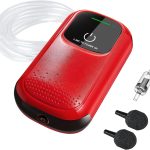 KEDSUM Battery Aquarium Air Pump: Rechargeable, Portable, and Ultra-Quiet with Dual Outlets
