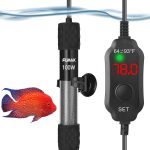 Kulife Fumak 100W Aquarium Heater: Adjustable, Submersible, LED Display, 10-20 Gallon Tanks