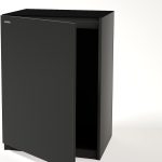 Landen Aquarium Wooden Stand – 20 Gal Tank, Matte Black