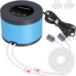 Persuper Dual Outlet Aquarium Air Pump: Ultra Quiet, 20-600 Gallons, 5W