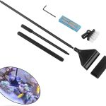 QANVEE 26 Inch Aquarium Algae Scraper Cleaner Brush with Stainless Steel Blades