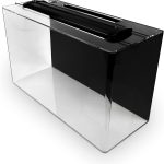 SeaClear 20 Gal Acrylic Aquarium Combo Set with LED Lighting, Black.
