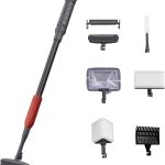 UPETTOOLS 6 in 1 Fish Tank Cleaning Kit: Algae Scraper, Scrubber Pad, Adjustable Handle