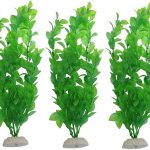 WAF Brand: Set of 3 Green Plastic Artificial Plants