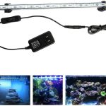 YEMKJFC LED Aquarium Light: 15″ Fish Tank White Underwater Submersible Light