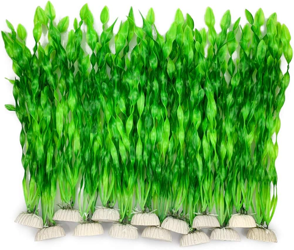 BEGONDIS 14 Pcs Soft Plastic Seaweed Aquarium Decorations