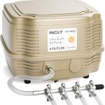 INCLY 7W Aquarium Air Pump: Commercial & Quiet Oxygen Bubbler for Fish Tank