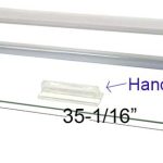 Glass Canopy Two Piece Set for Aquariums with Center Braces