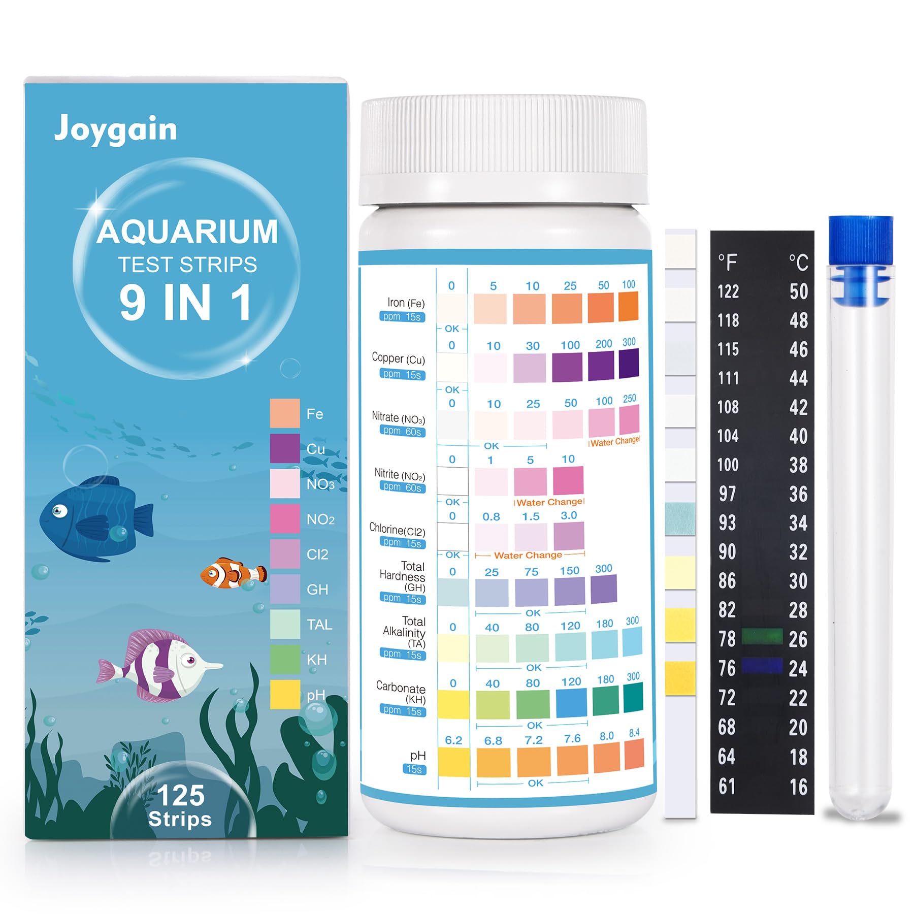 9-in-1 Aquarium Water Test Kit – Easy & Accurate Monitoring