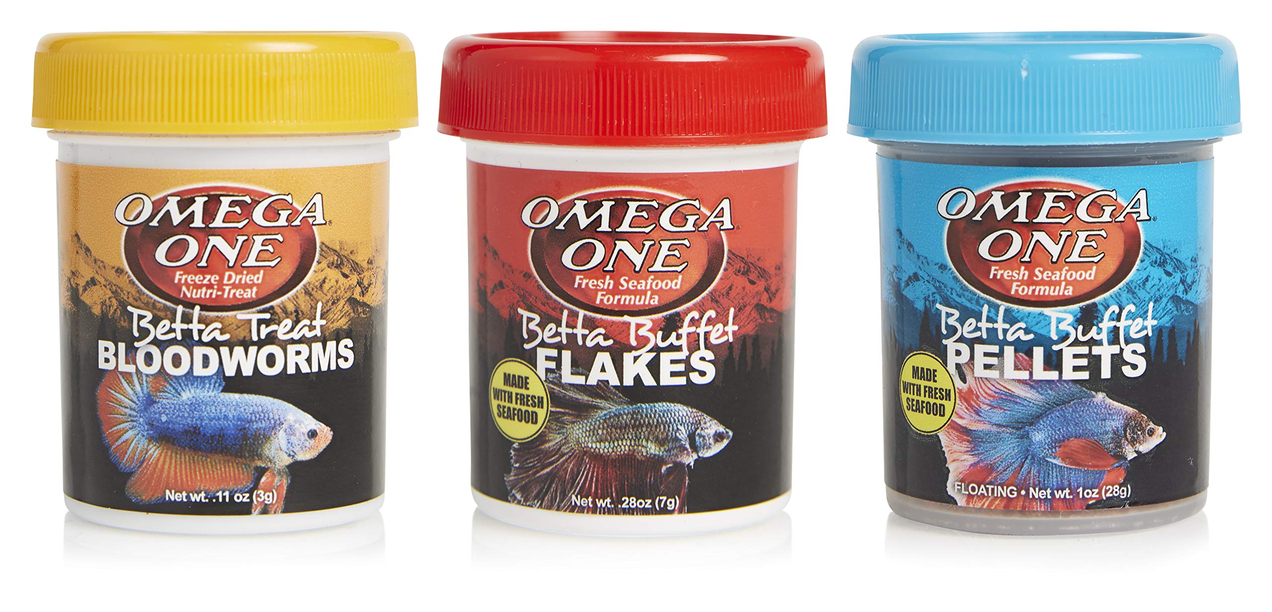 Omega One Betta Combo: 3-Pack Variety