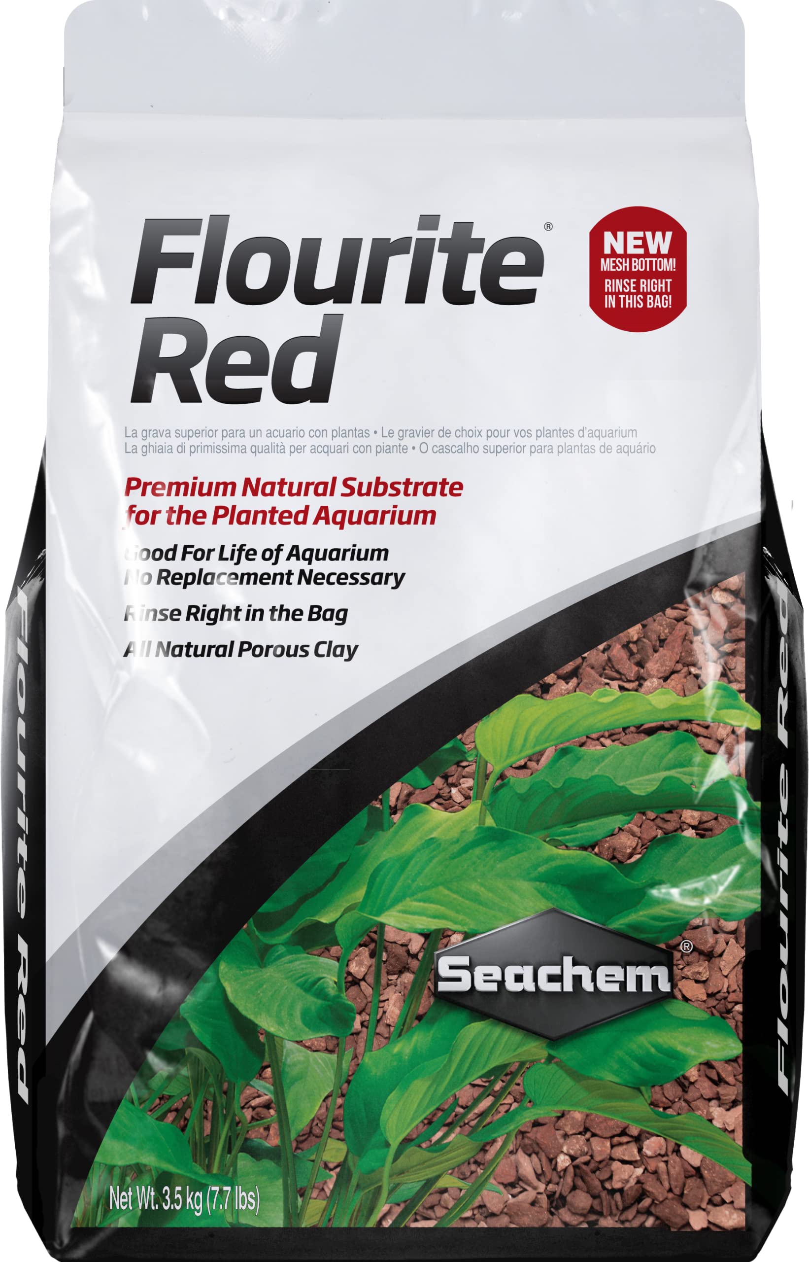 Seachem Fluorite Red Clay Gravel: 7.7 lb Bag