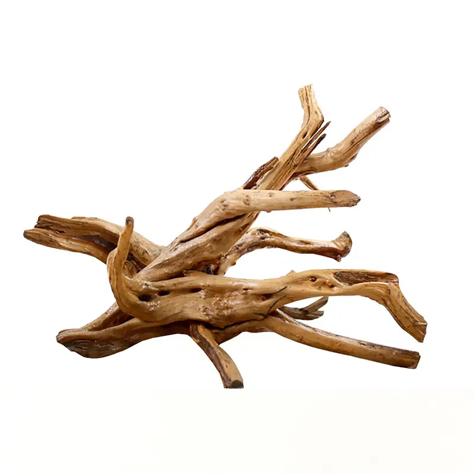 3x Malaysian Driftwood Aquarium Wood – Fish Tank Driftwood For Reptile Or Aquascaping, Natural Brown