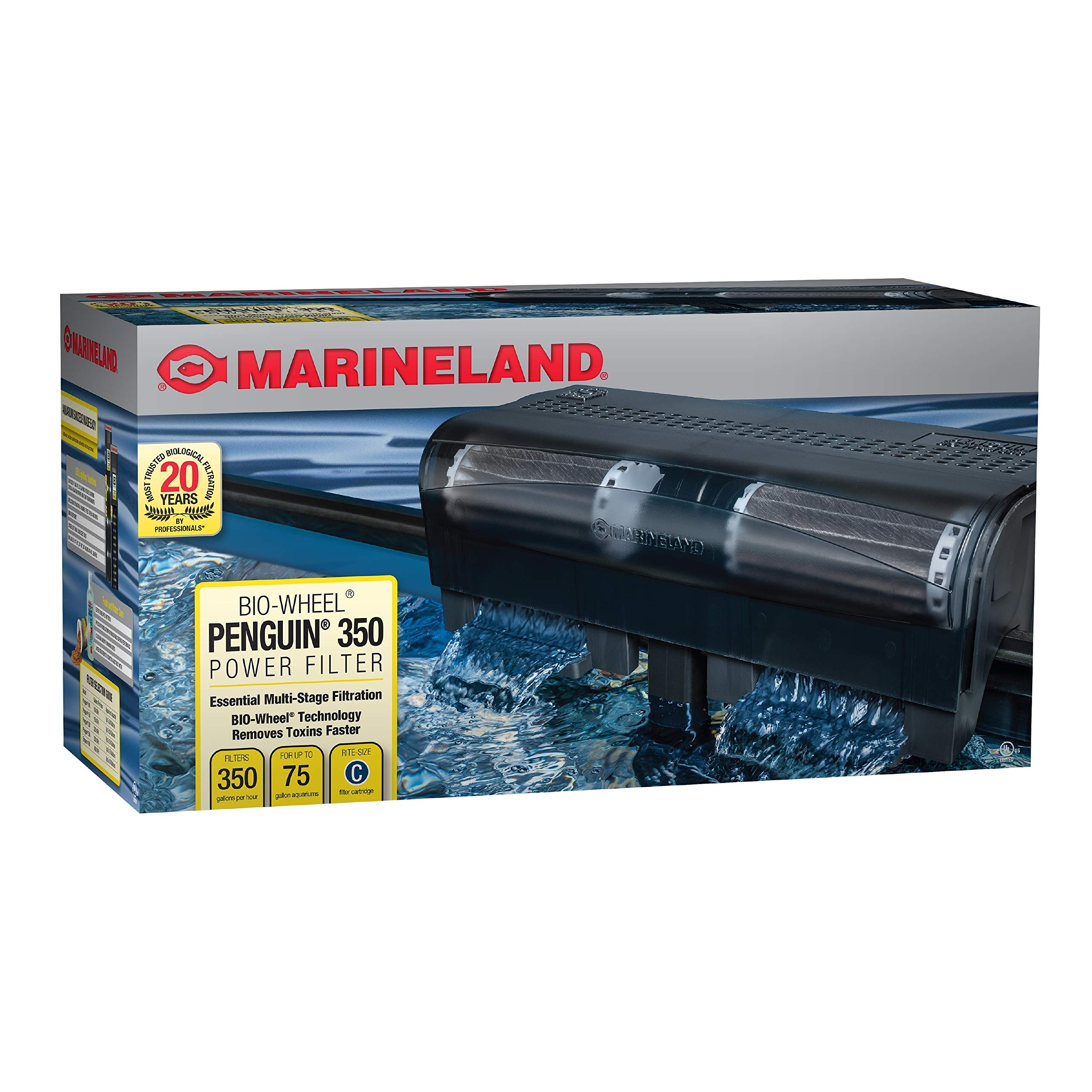 Marineland Penguin Power Filter: Efficient Bio-Wheel Technology for Penguins.