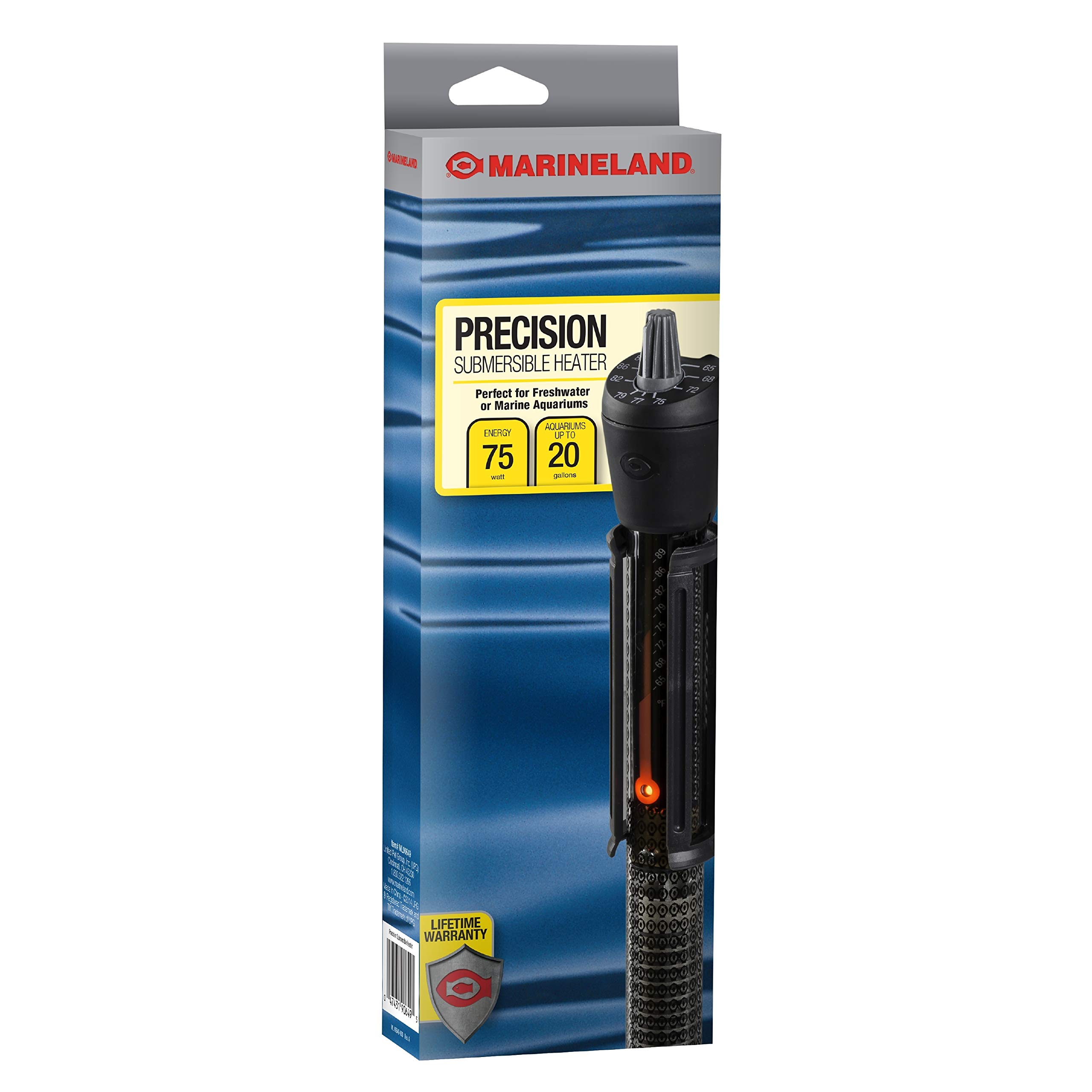 Marineland Precision Heater: Ideal for Saltwater or Freshwater Aquariums.