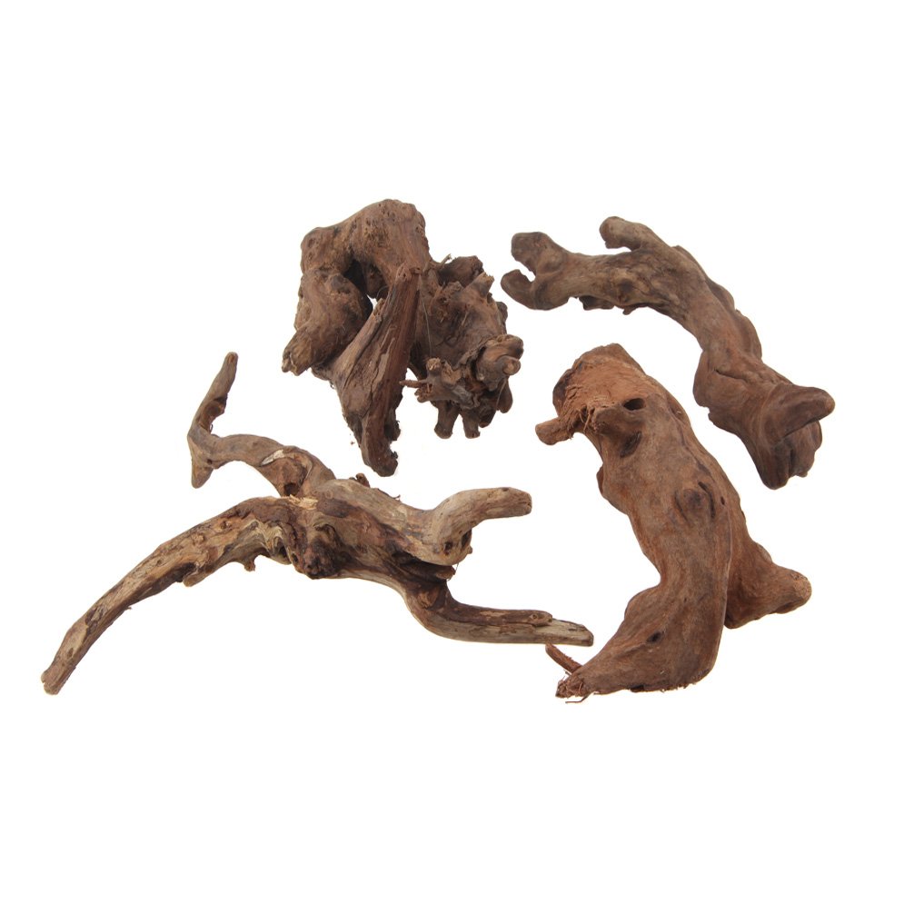 Emours Driftwood Branches: Reptile Aquarium Decoration, Assorted Sizes (4 Pieces)