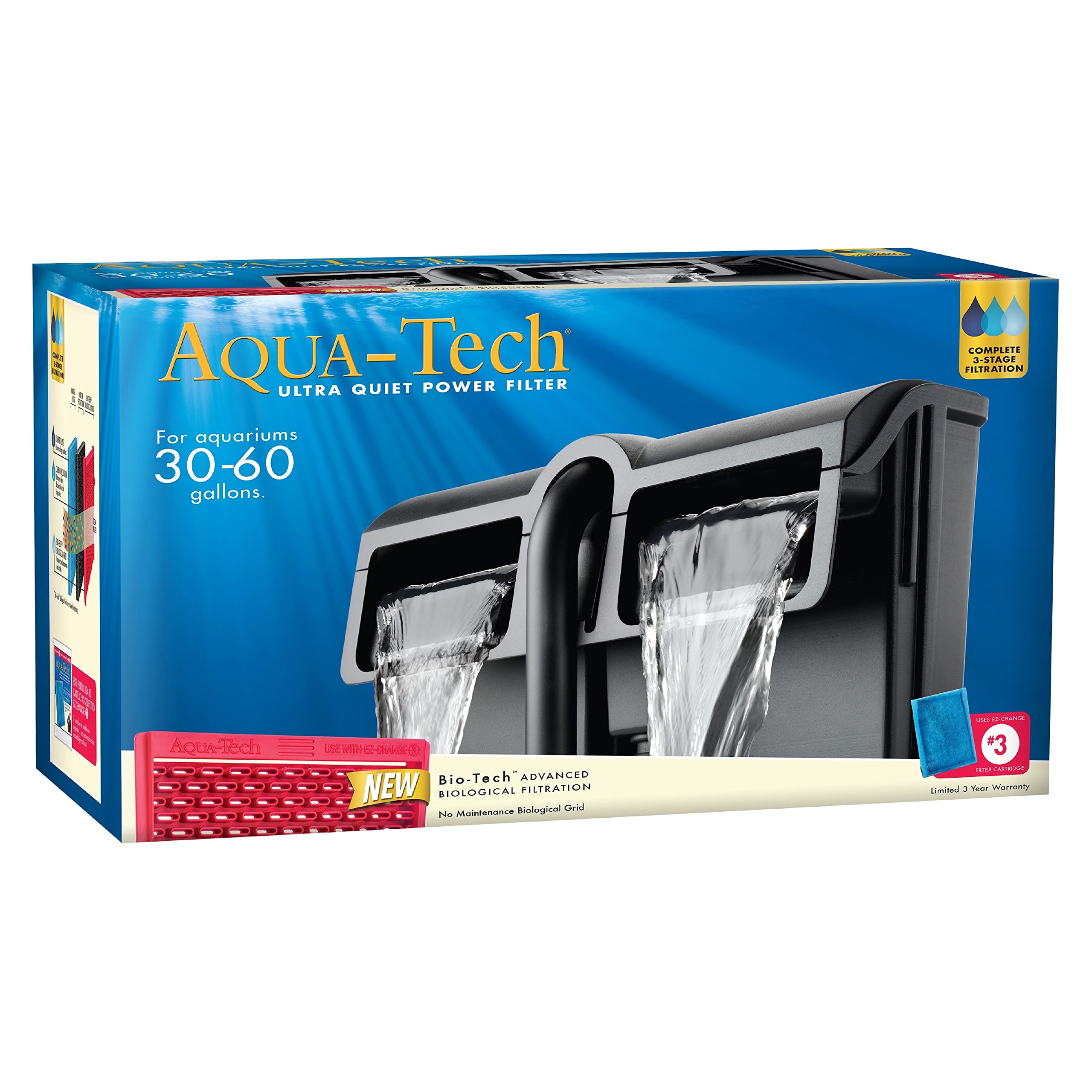 AQUA-TECH Power Aquarium Filter for 30-60 Gallon Aquariums (ML90740-00)