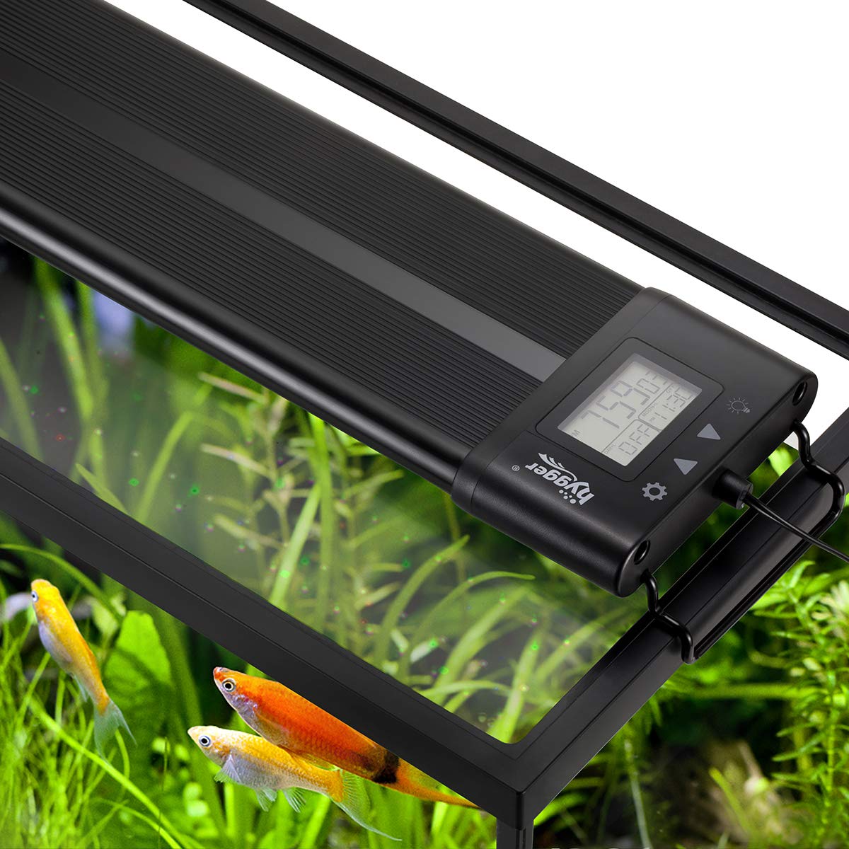 Hygger Auto On Off LED Aquarium Light: Extendable, Dimable, 7 Colors