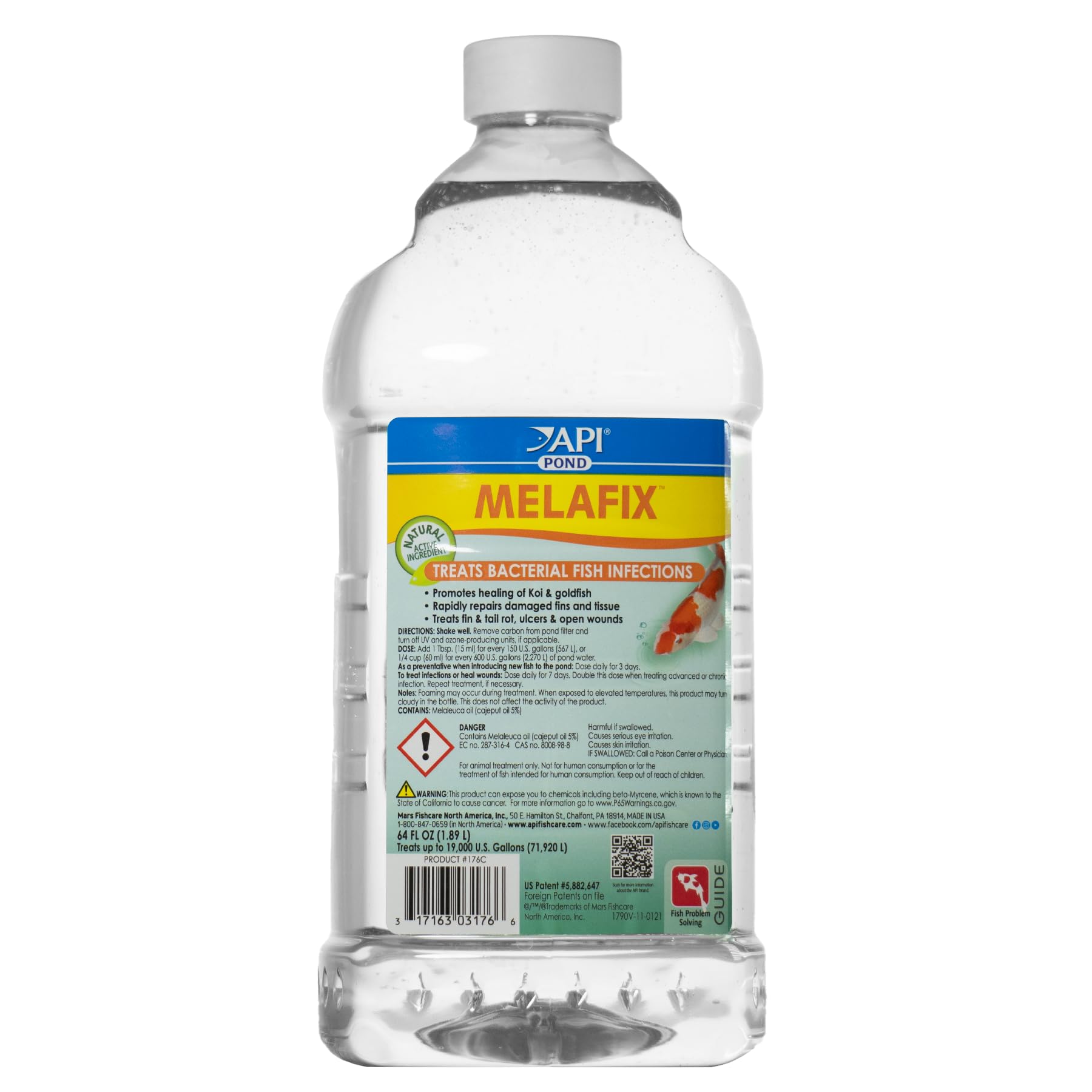 API POND MELAFIX 64-Ounce Bottle: Pond Fish Infection Remedy (Black, 176C)
