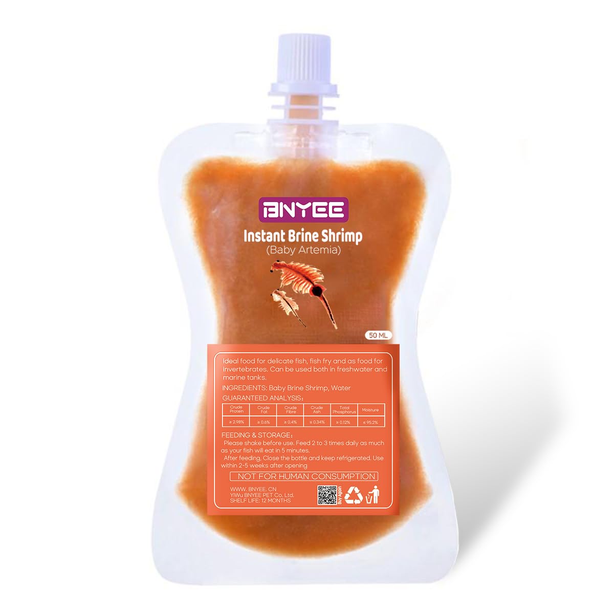 BNYEE Instant Fish Food – Non-Living Rotifers for Various Aquatic Species