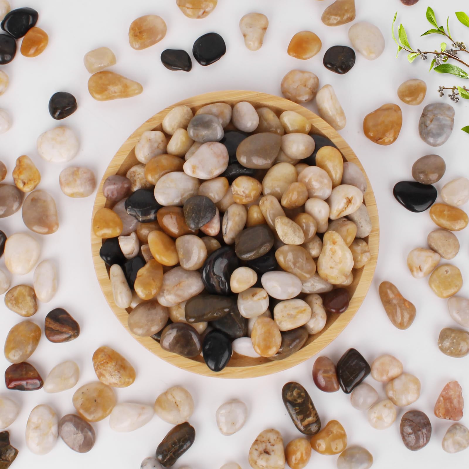 WHANLEY L&Q River Rocks – Decorative Stones for Plants