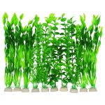 AQUANEAT 10packs: Plastic Aquarium Plants, Fish Tank Decorations
