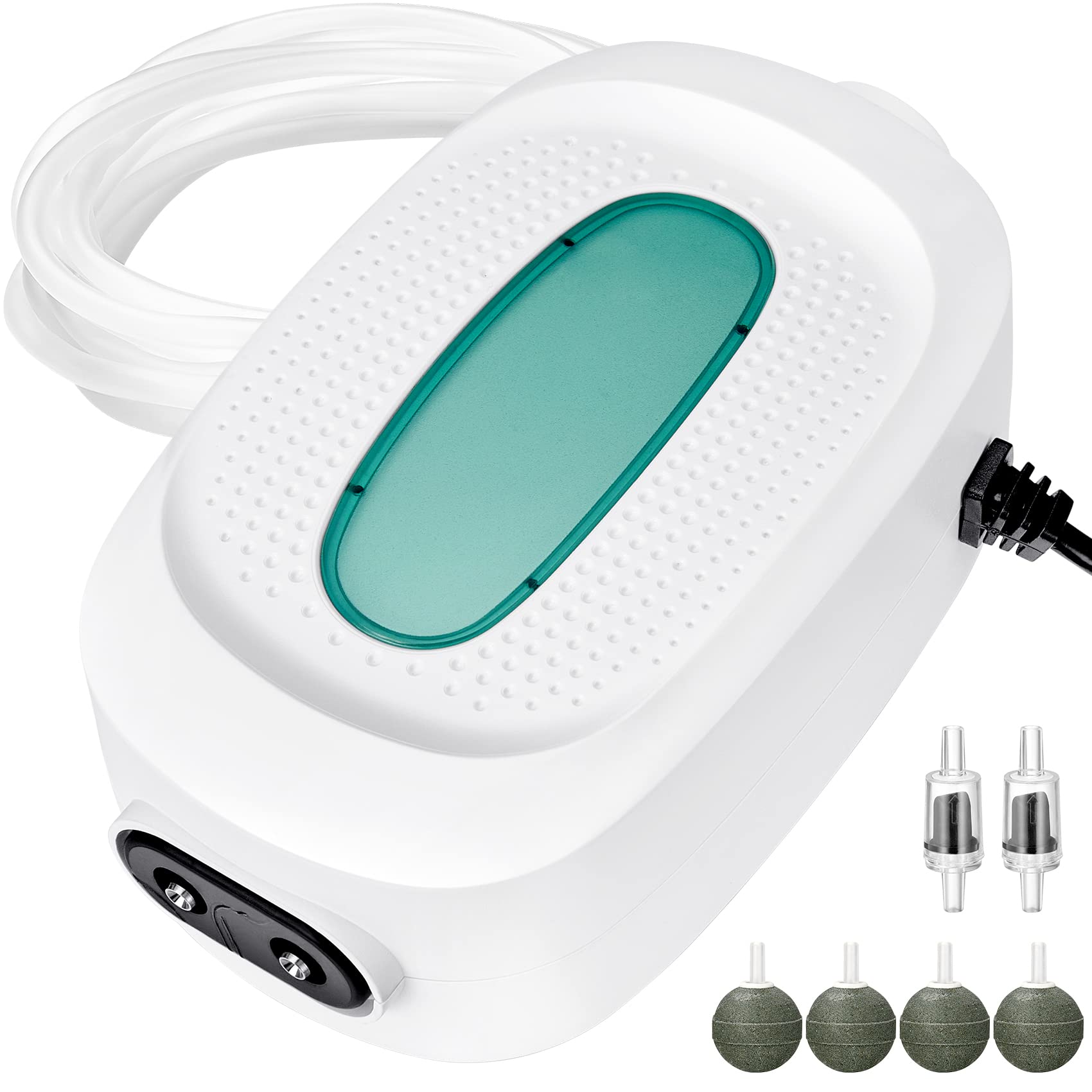 KEDSUM 255GPH Adjustable Aquarium Aerator Pump with 4 Outlets