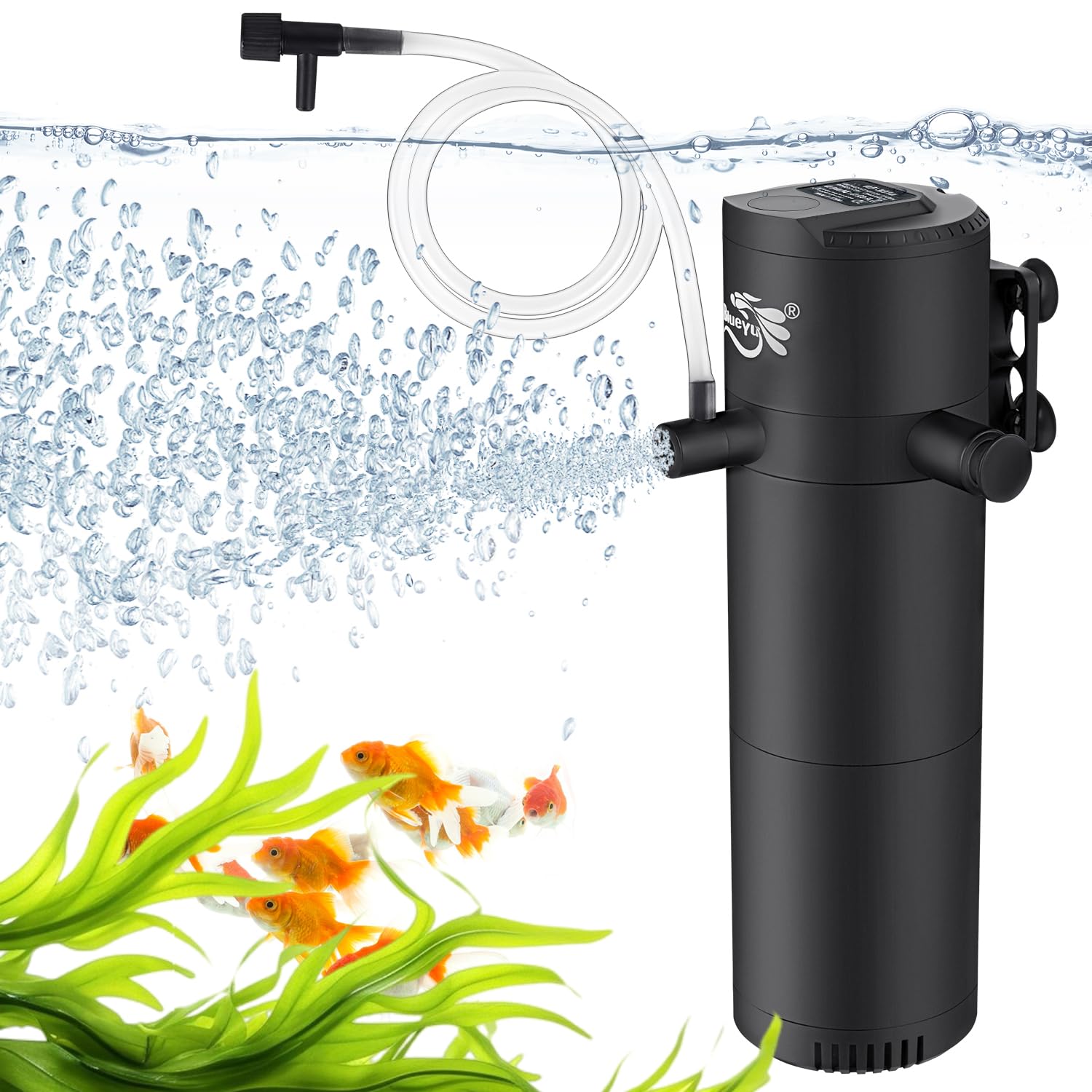 BlueYu Submersible Aquarium Filter for 30-60 Gallon Tanks