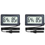 Veanic: 4-Pack Mini Digital Hygrometer Thermometer with LCD Display