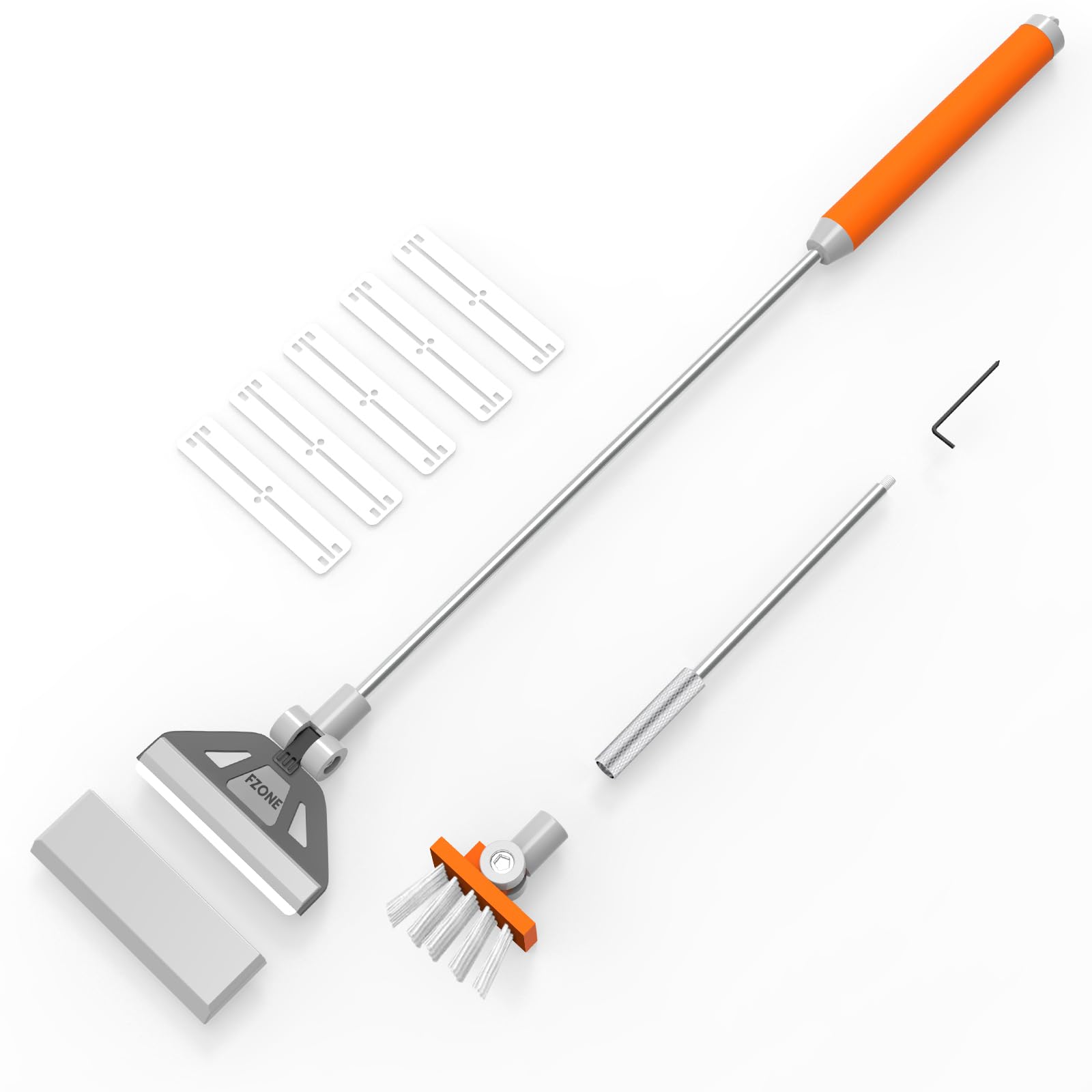 FZONE Algae Scraper: 2-in-1 Fish Tank Cleaning Kit with Blades