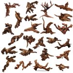 Hamiledyi 3 Pcs Natural Driftwood for Aquarium and Reptiles
