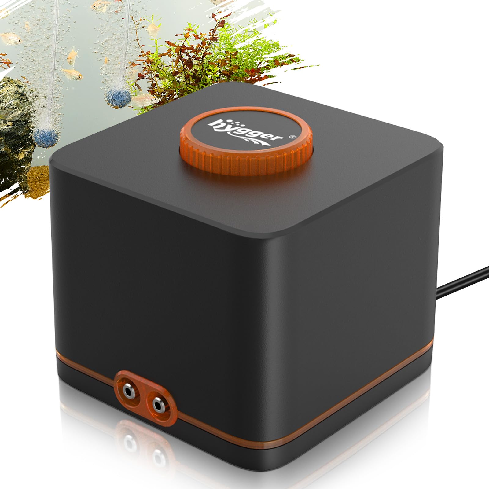 Hygger Strong Air Pump for Medium to Large Aquariums and Hydroponics