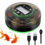 Petbank Automatic Fish Feeder: USB Rechargeable, Moisture-Proof, Precision Timer.