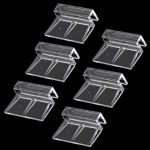 Sliverdew 6 PCS Aquarium Lid Clips for Rimless Tanks