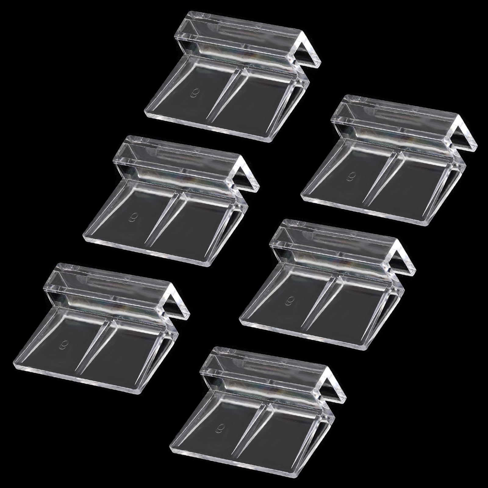 Sliverdew 6 PCS Aquarium Lid Clips for Rimless Tanks