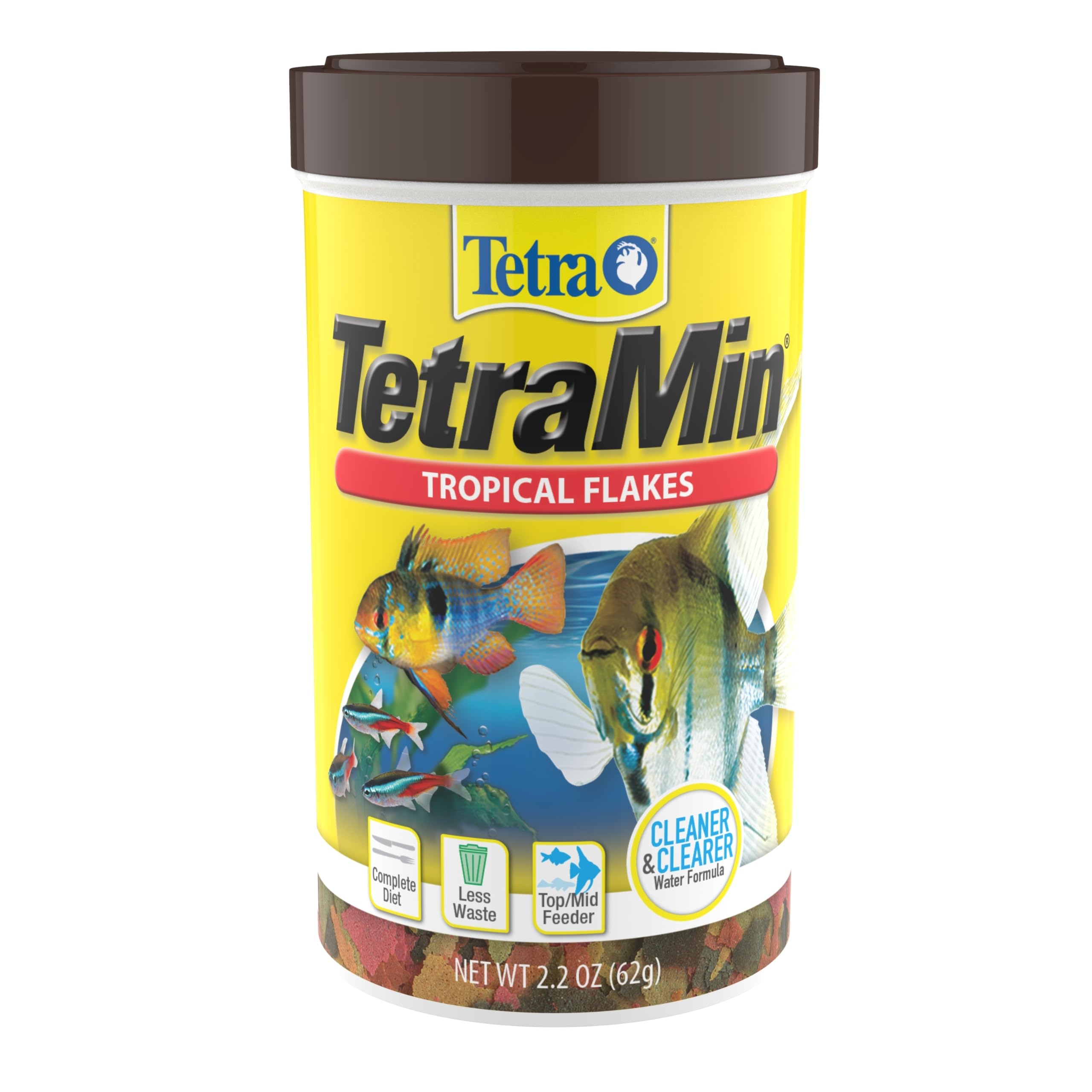 TetraMin Tropical Flake Food for Fish, 2.2 oz.