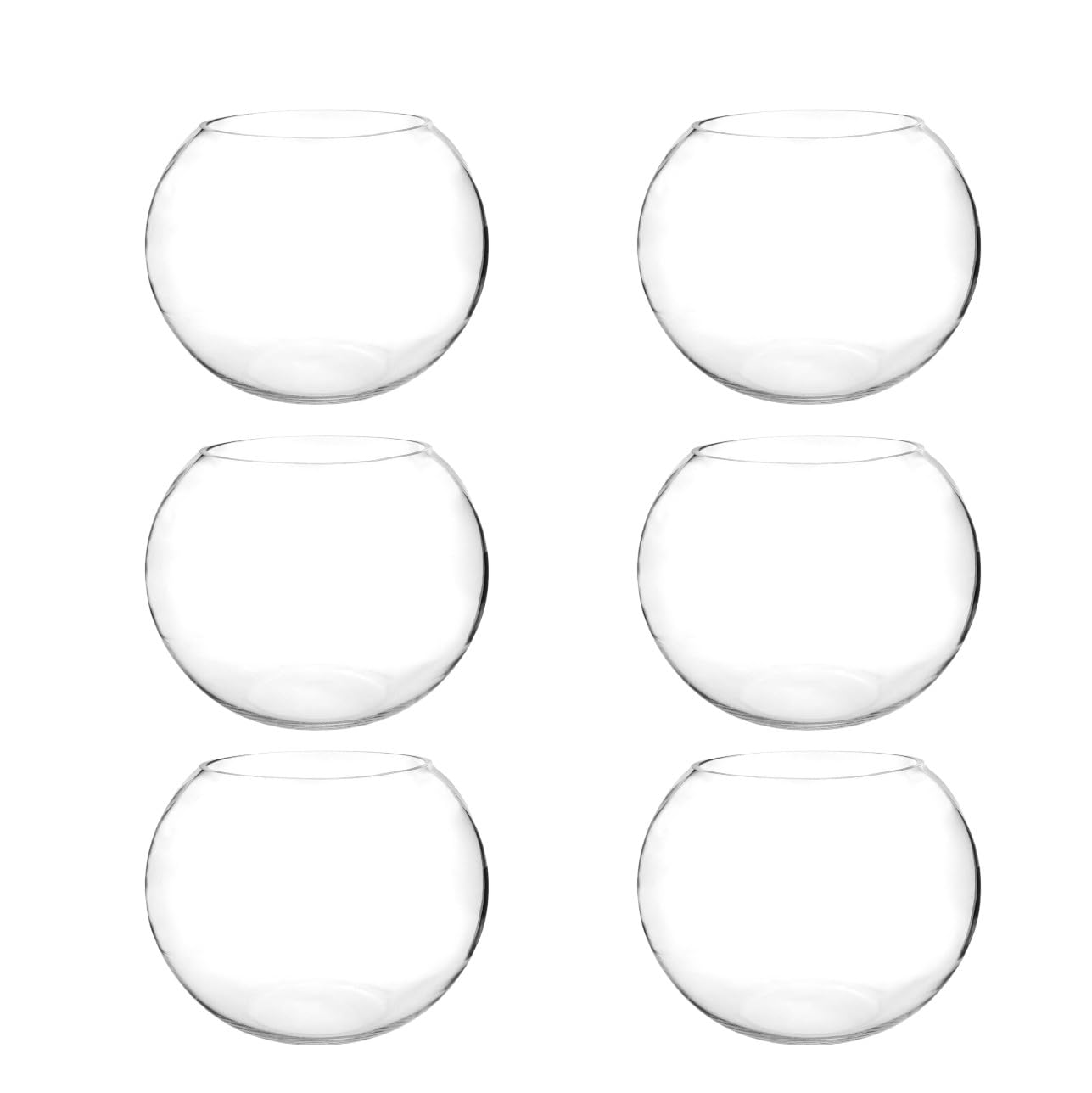 Craft And Party Glass Bubble Bowl Vase for Terrariums and Flowers