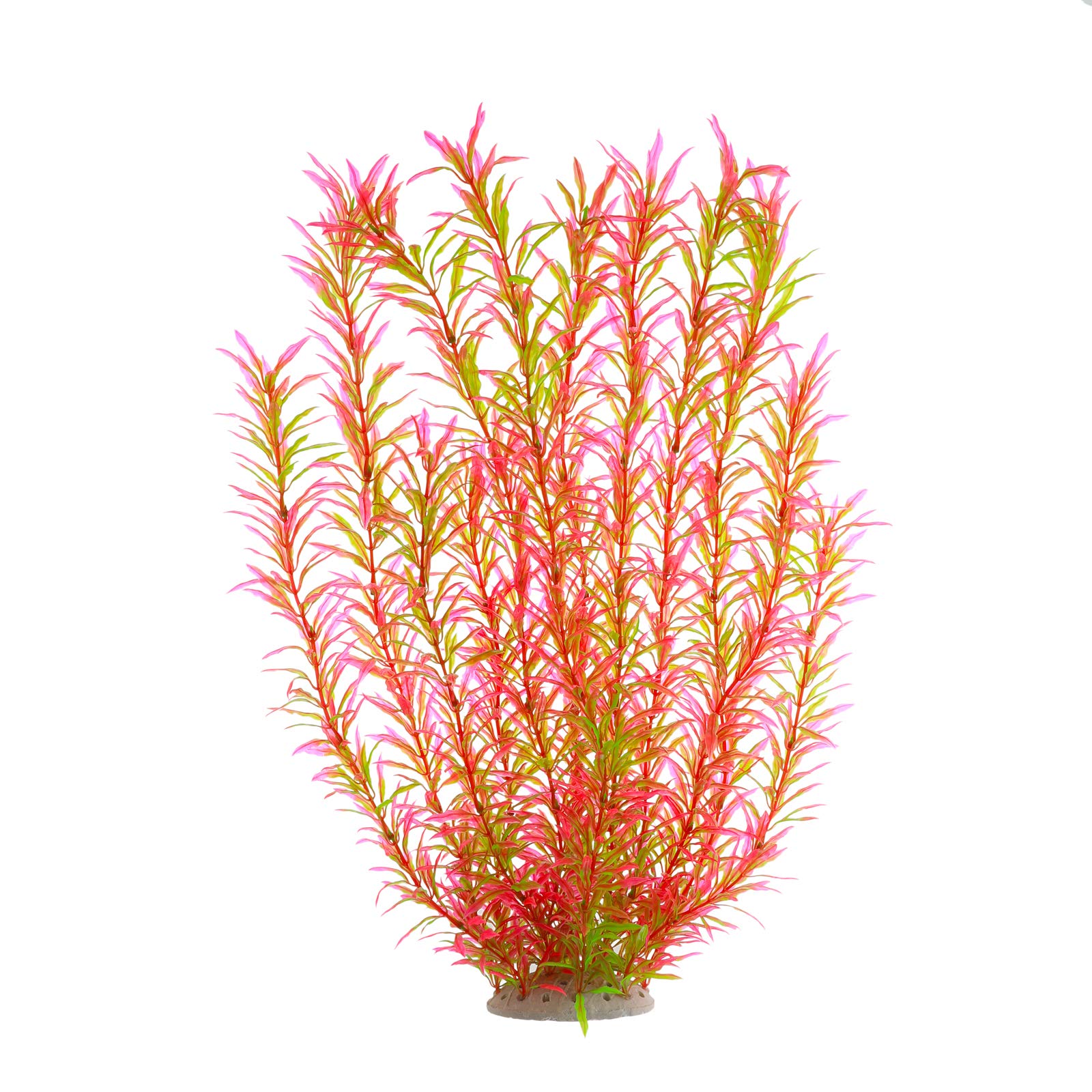 J07 Green: 21-Inch Artificial Plastic Aquarium Plants for Fish Tanks