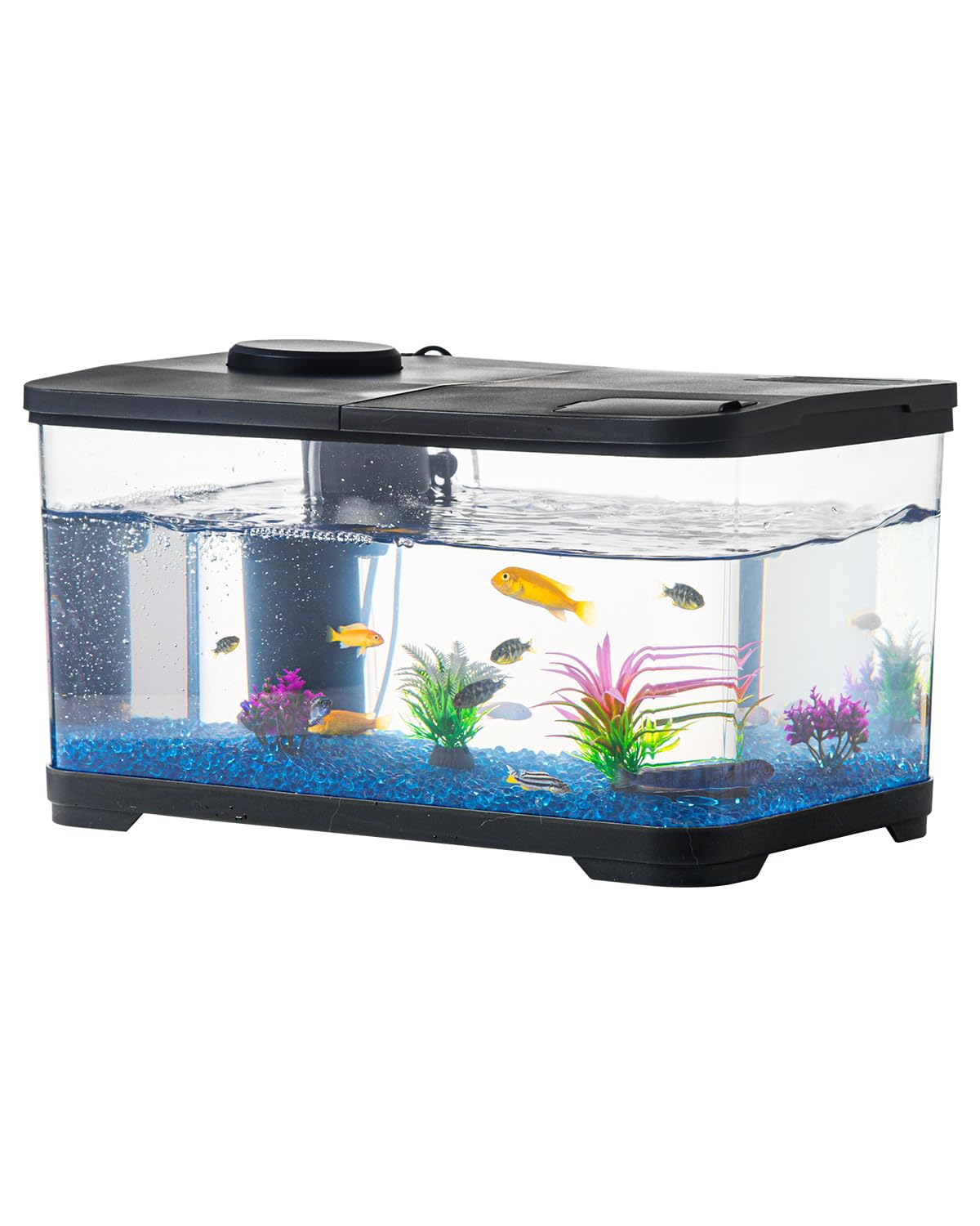Yumentor 3.8 Gallon Self-Cleaning Betta Fish Tank Starter Kit