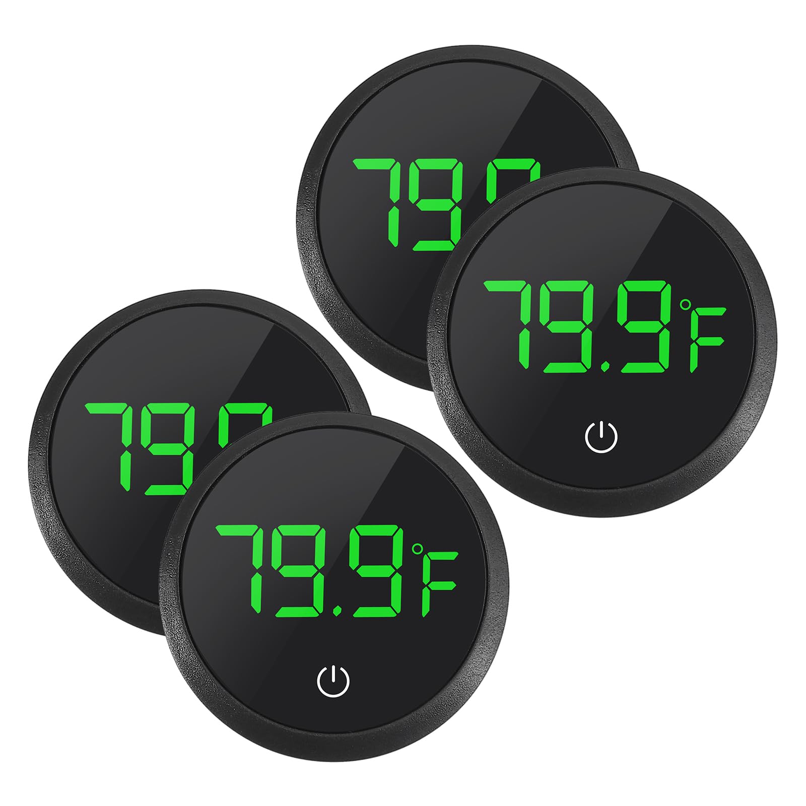 DWEII 2-Pack LED Aquarium Thermometers for Fish and Turtles